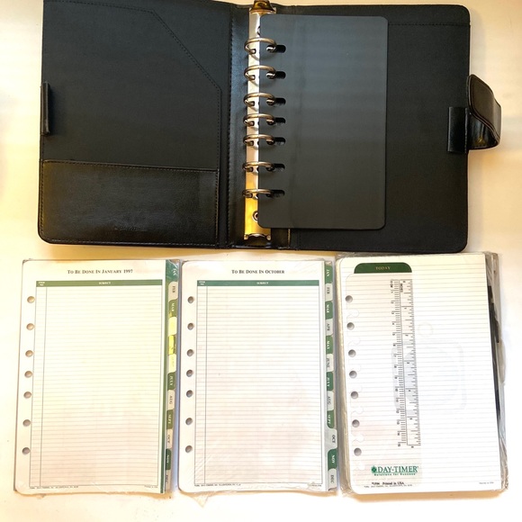 DayTimer Office New 997 Vintage Daytimer Planner Organizer Binder
